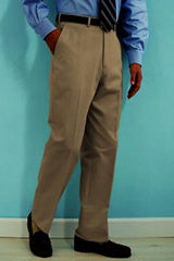 PA100 Tan ~ Beige premier quality italian fabric Flat Front Men's Dress Pants Hand Made Relax Fit - Cheap Priced Dress Slacks For Men On Sale