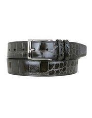 Mezlan Belts Men's Grey All-Over Genuine World Best Alligator ~ Gator Skin Handmade Skin Belt