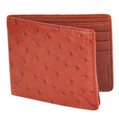Men's Genuine Exotic Animal Skin Wallet ~ billetera ~ CARTERAS Honey Genuine Ostrich Card Holder Wallet
