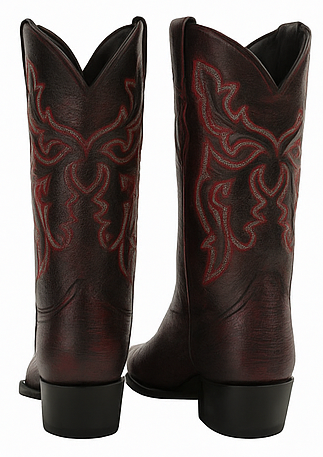 Mens King Exotic Teju Lizard Western Boots Black Cherry (4980718)