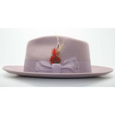 Mens Dress Hat Mens Lavender Fedora Hat