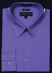 Affordable Clearance Cheap Mens Dress Shirt Sale Online Trendy - Slim Fit - Lavender Color Men's Dress Shirt