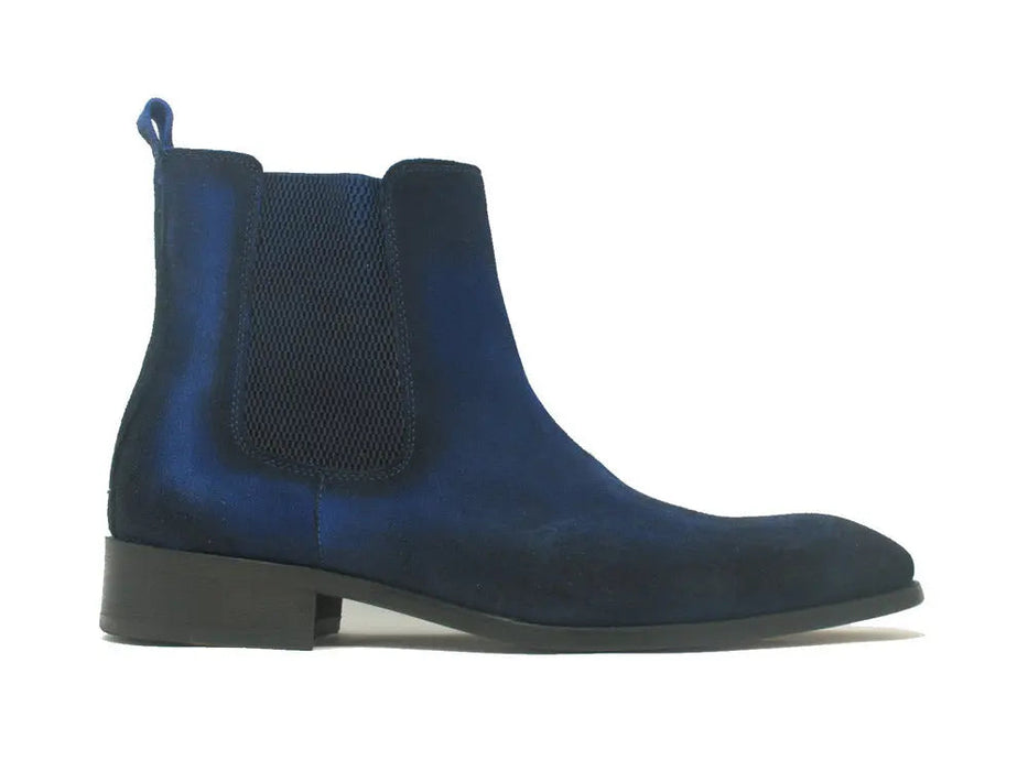 Carrucci Leather Suede Chelsea High Boots