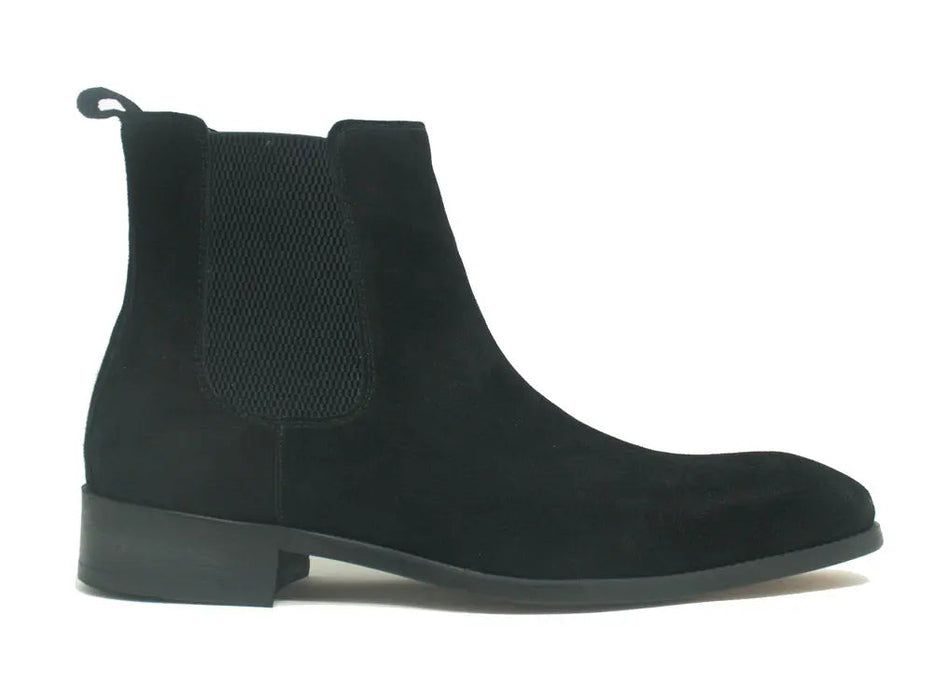 Carrucci Leather Suede Chelsea High Boots
