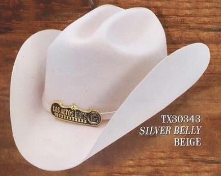 Los Altos Silver Belly Cowboy Duranguense Style Hats