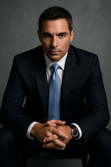 Mantoni Suit - Signature Menswear Wool Fabric SuitsOutlet - Brand Super 140s Brand Two Buttons Men's Jet Black Flat Front Suit Regular fit or Slim Fit- High End Suits - High Quality Suits - 100% Percent Wool Fabric Suit - Worsted Wool Business Suit