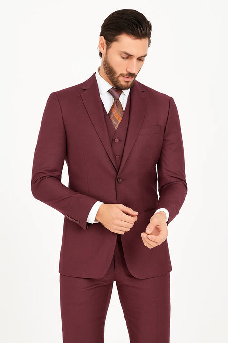 Maroon Suit
