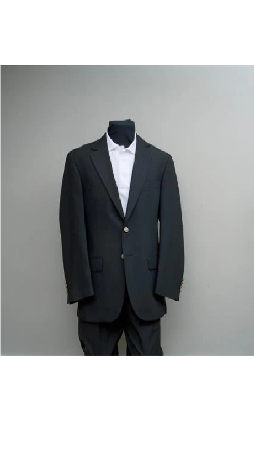 Men'S Black 2 Button Fashion Dress Casual Blazer