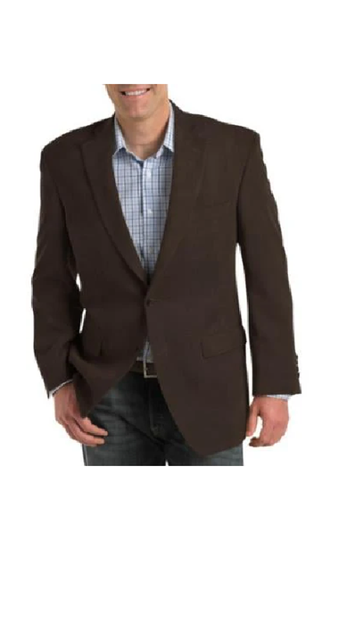 Men'S Brown 2 Button Fashion Dress Casual Blazer