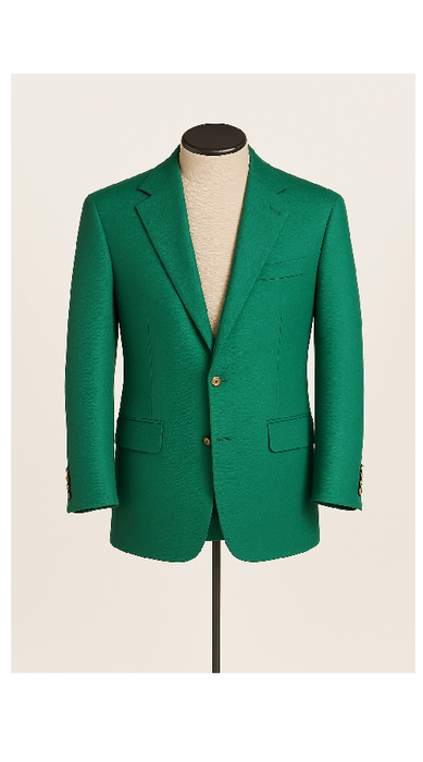 Men'S Green Blazer On Sale Polyester