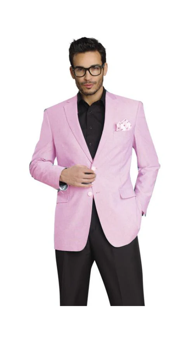 Men'S Stylish Two Button Jacket Pink Cheap Priced Unique Fashion Designer Men'S Dress Blazers Sale Sport Coat
