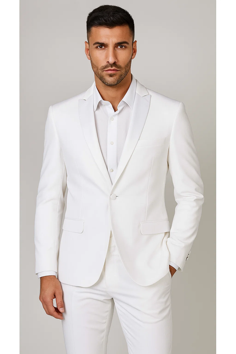 Men'S 1 Button White Cheap Priced Designer Fashion Dress Casual Blazer For Men On Sale Blazer Dinner Jacket Fashion Tuxedo For Men