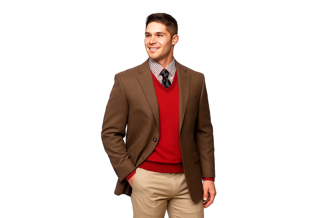 Men'S 2 Button Brown Cheap Priced Designer Fashion Dress Casual Blazer On Sale Blazer