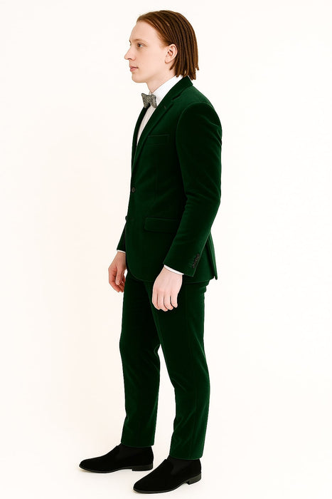 Emerald Green Velvet Suits