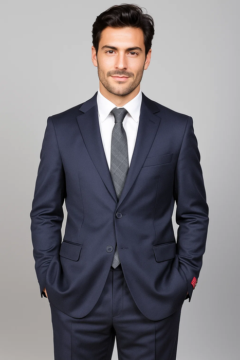 Men's Dark Navy Blue Suit