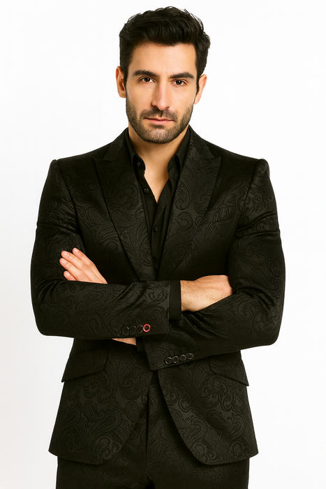 Alberto Nardoni Brand Men's Blazer Black
