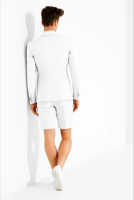 Men's summer business suits with shorts pants set