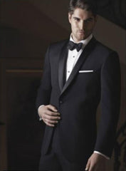Braydon Black 1-Button Shawl Tuxedo Ike Evening by Tuxedo Authentic Brand