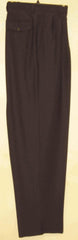 long rise big leg slacks Black wide leg dress pants Pleated baggy dress trousers unhemmed unfinished bottom