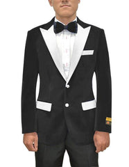 Men's Black Flap Front Pockets Cheap Priced Casual Blazer