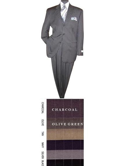 Button Sharp Pinstripe Super 120's (Dress To kill!)