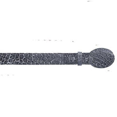 Authentic Genuine Real Black & Silver Menudo Belt
