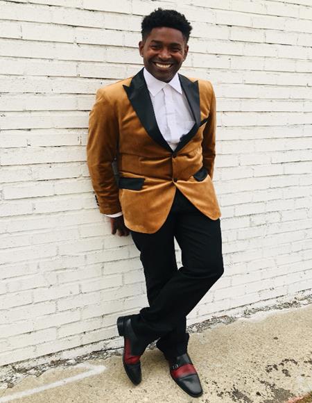 Men's Blazer Rust ~ Copper Light Brown