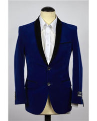 Men's Velvet Men's blazer Royal