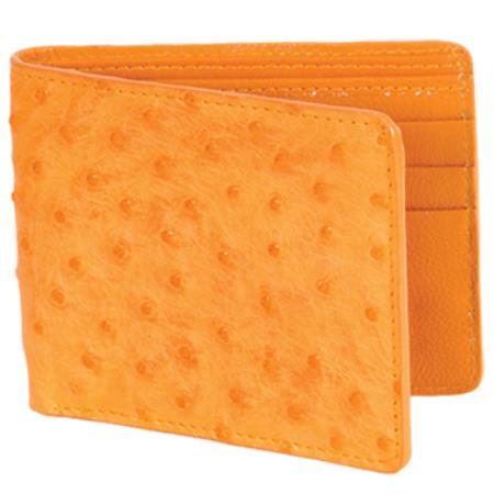 Men's Genuine Exotic Animal Skin Carteras Avestruz Men's Wallet – Mantequilla