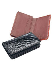 Men's Genuine Exotic Animal Skin Ferrini Crocodile Card Holder