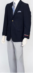 Pacelli Men's Classic Navy 2 Button Jacket Blair
