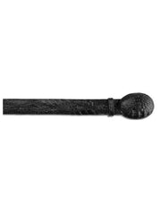 Cinto Vaquero Negro All-Over Genuine World Best Alligator ~ Gator Skinr Black - Cinturon De Cocodrilo