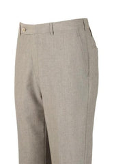 Super 110's Wool Harwick Clothing Dress Pants Manufacturers In America Light Gray unhemmed unfinished bottom
