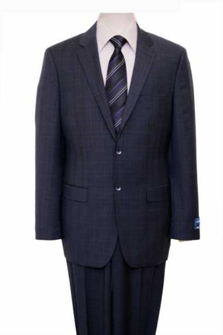 Men's Black And White Checkered Suit Checkered Pattern Texture Blazer Jacket Suit Dark Navy Windowpane Plaid - Black And White Checkered Suit - 100% Percent Wool Fabric Suit - Worsted Wool Business Suit