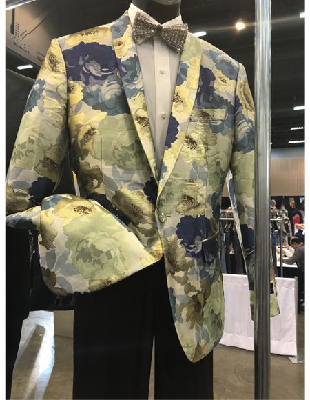 Men's One Button Suit White