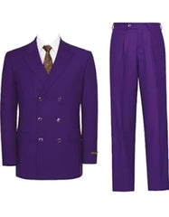 Mens Purple Suit - Double Breasted Suit - 1920s Suits - Mardi Gras Suit