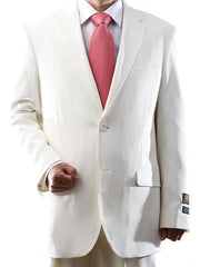 Bolzano Men's Fully Lined 100% Polyester 2 Buttons Dress Suit