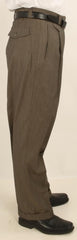 Men'S Wide Leg Single Pleated Pants Greenish Charcoal Men'S Wide Leg Trousers - Cheap Priced Dress Slacks For Men On Sale