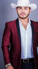 Men's Tuxedo Burgundy ~ Wine ~ Maroon Color Sharkskin Shiny Shawl Collar Blazer ~ Sport Coat Jacket Burgundy Tuxedo
