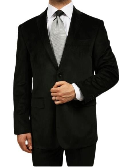 Black Kids Sizes Luxurious Velvet Highlights Two-Button Single-Breast Men's & Boys Sizes Perfect for toddler wedding attire outfits Jacket