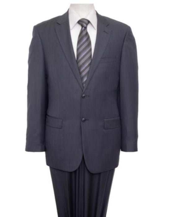 Flat Front 100% Wool Classic Gray 2 Button Side Vent Jacket~ Designer Affordable Inexpensive Authentic Reg Price $795 Pants