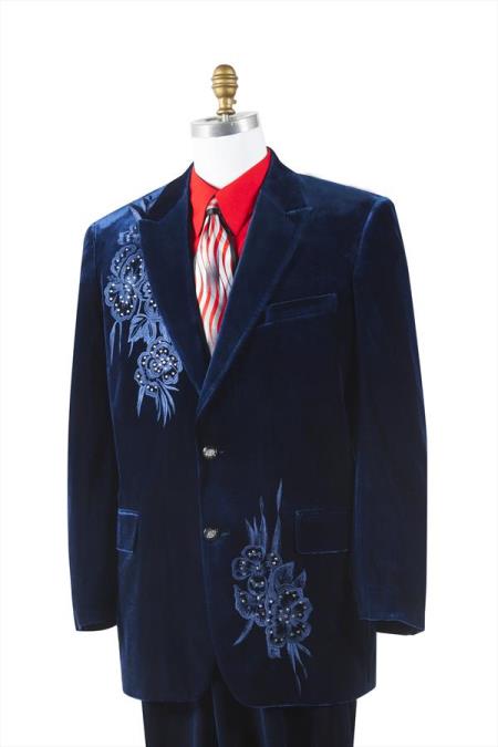 Men's Trimmed Pleated Pants Vested 3 Piece Suits Dark Navy Unique 2 Button Fashion Tuxedo For Men