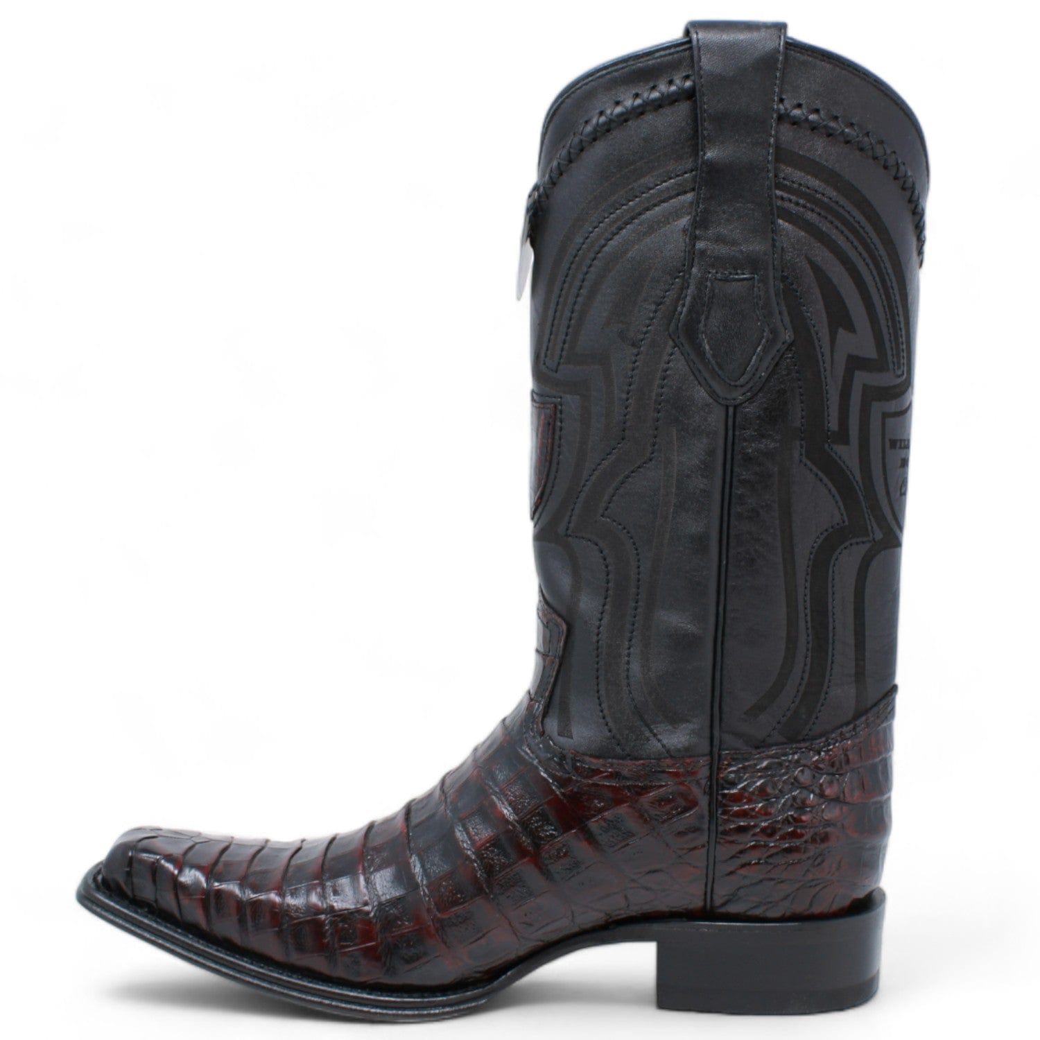 Men's Wild West Caiman Belly Square Toe Boots 277L82