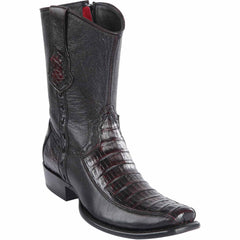 Men's Wild West Caiman Belly with Deer Dubai Toe Short BootS 279BF82