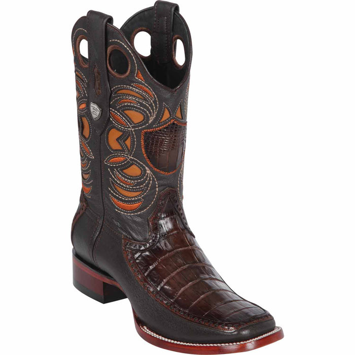 Men's Wild West Caiman Belly with Deer Ranch Toe Boots 282F82