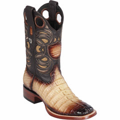 Men's Wild West Caiman Tail Ranch Toe Boots 282401
