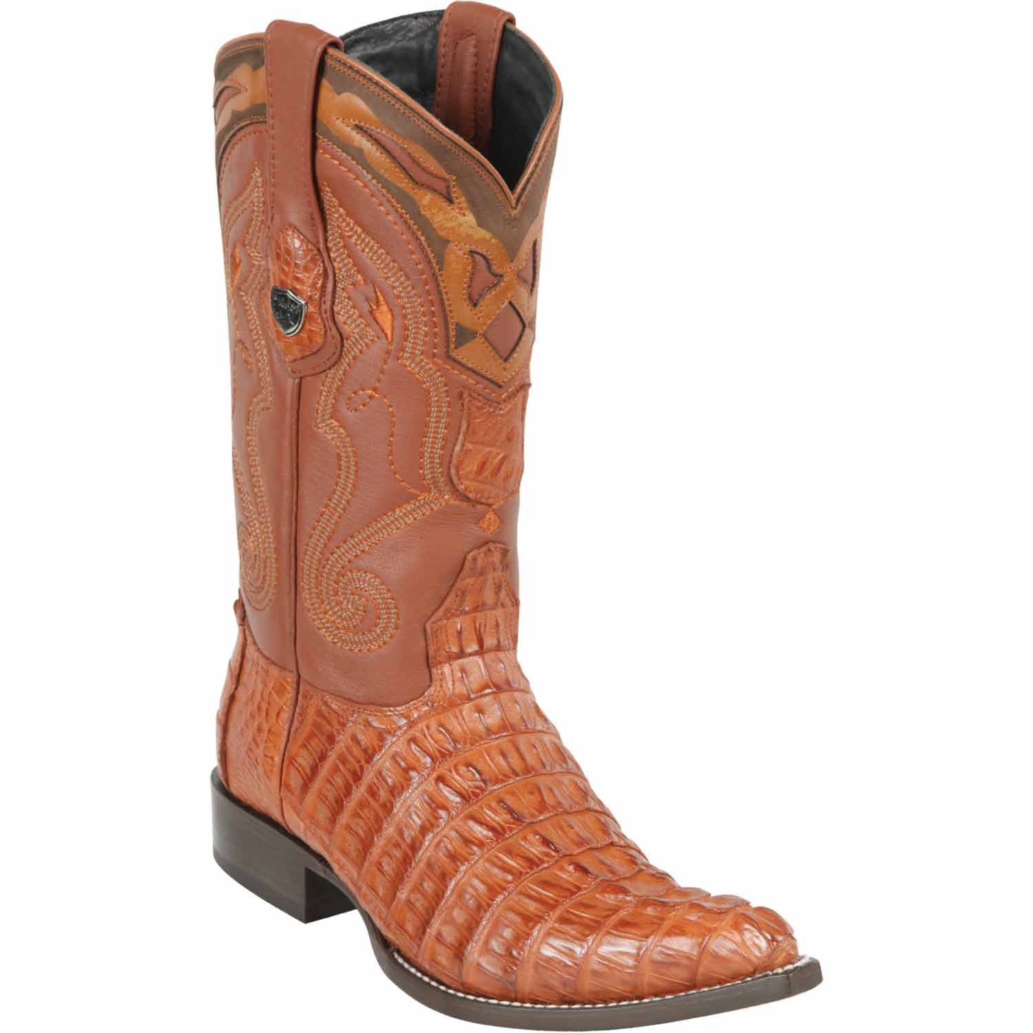 Men's Wild West Caiman Tail Skin 3X Toe Boots 29501-A
