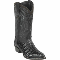 Men's Wild West Caiman Tail Skin J Toe Boots 29901-A