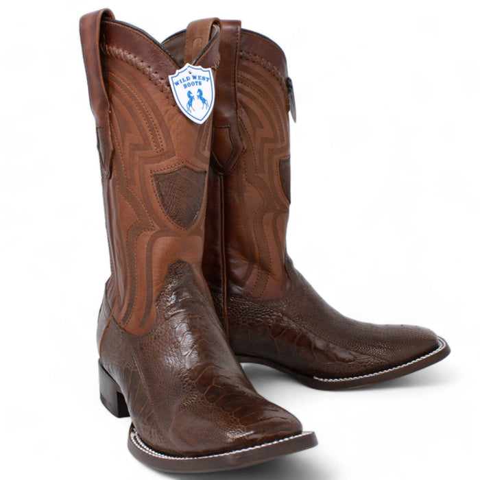 Men's Wild West Ostrich Leg Ranch Toe Boots 2824L05