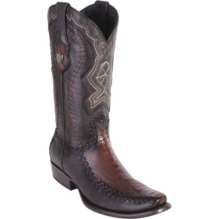 Men's Wild West Ostrich Leg with Deer Dubai Toe Boots 279F05